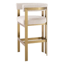 Curved-Back Bar Stool Clubhouse
