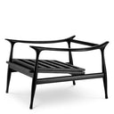 Wood Framed Bouclé Lounge Chair Manzo