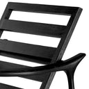 Wood Framed Bouclé Lounge Chair Manzo