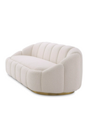 Cream Bouclé Curved Sofa Inger