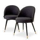 Curved Back Dining Chair Set (2) Cooper