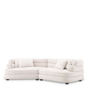 White Fabric Sofa Malaga