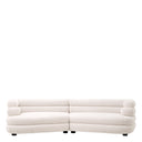 White Fabric Sofa Malaga