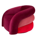 Curved Swivel Armchair Novelle