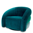 Curved Swivel Armchair Novelle