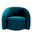 Curved Swivel Armchair Novelle