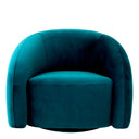 Curved Swivel Armchair Novelle