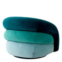 Curved Swivel Armchair Novelle