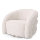 Curved Swivel Armchair Novelle