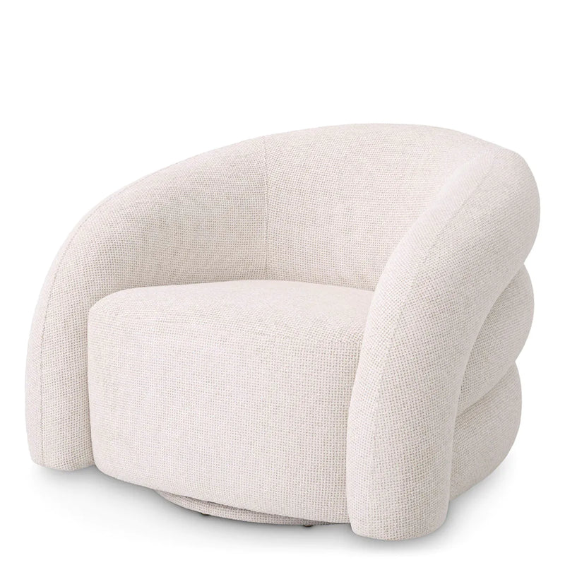 Curved Swivel Armchair Novelle