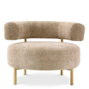 Curved Modern Lounge Chair Thompson