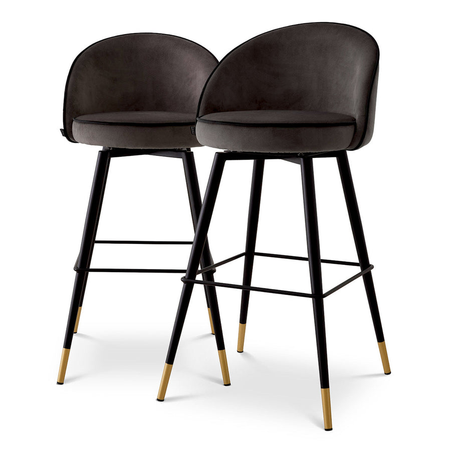 Piped Modern Bar Stools (2) Cooper