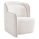 Off White Accent Chair Barrier
