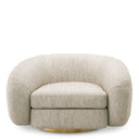 Light Gray Swivel Chair Cosenza