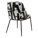 Printed Fabric Dining Chair Caleb