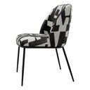Printed Fabric Dining Chair Caleb