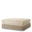 Boucle Tufted Fringe Ottoman Dorantes