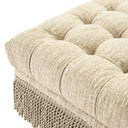Boucle Tufted Fringe Ottoman Dorantes
