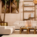 Grid-Tufted Modular Sofa Hunter