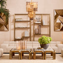 Grid-Tufted Modular Sofa Hunter