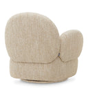 Boucle Cream Swivel Chair Madrone