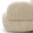 Boucle Cream Swivel Chair Madrone