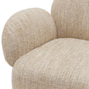 Boucle Cream Swivel Chair Madrone