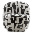Upholstered Black Accent Chair Lugo
