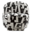 Upholstered Black Accent Chair Lugo