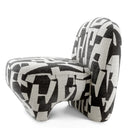 Upholstered Black Accent Chair Lugo