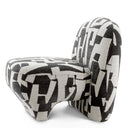 Upholstered Black Accent Chair Lugo