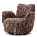 Red Boucle Accent Chair Merida