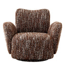 Red Boucle Accent Chair Merida