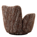 Red Boucle Accent Chair Merida