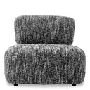 Black Boucle Lounge Chair Leon
