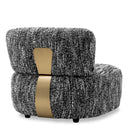 Black Boucle Lounge Chair Leon