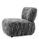 Black Boucle Lounge Chair Leon