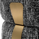 Black Boucle Lounge Chair Leon