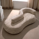 Geometric Pattern Curved Sofa Julita