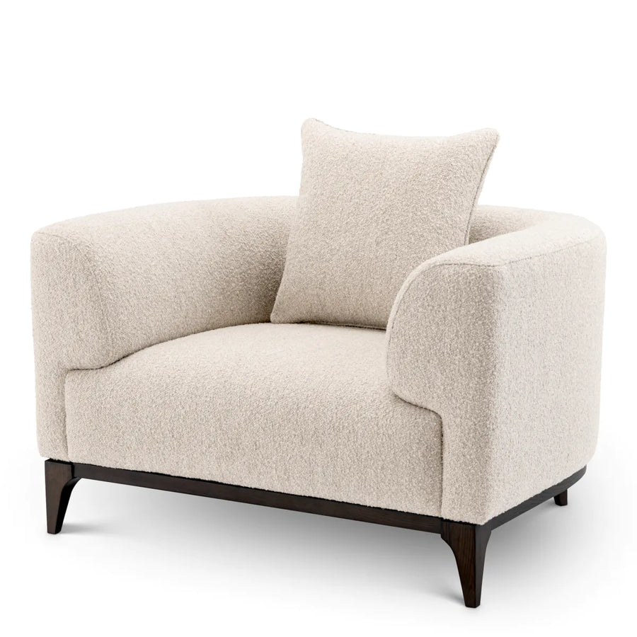 Chalk Boucle Accent Chair Brannan