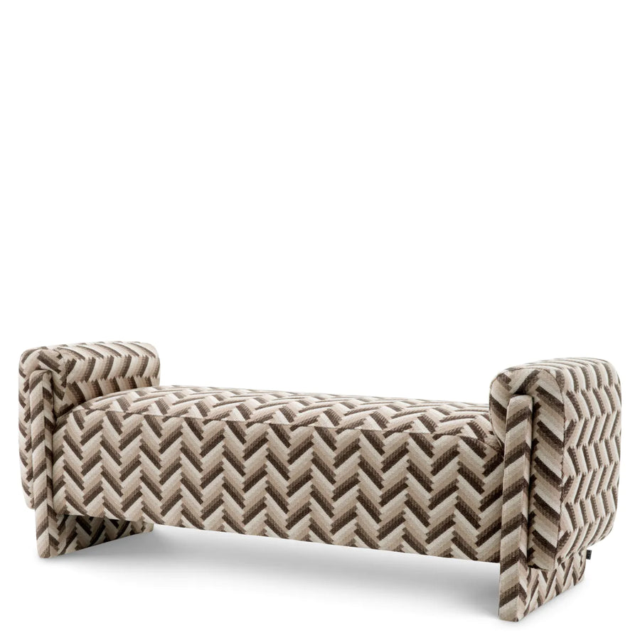 Chevron Brown Bench Del Vale