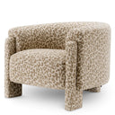 Beige Leopard Accent Chair Hazelwood