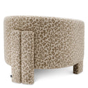 Beige Leopard Accent Chair Hazelwood