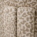 Beige Leopard Accent Chair Hazelwood