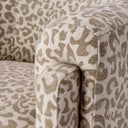 Beige Leopard Accent Chair Hazelwood