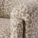 Beige Leopard Accent Chair Hazelwood