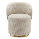 Curved Back Swivel Dining Chair Greer