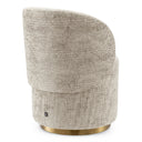 Curved Back Swivel Dining Chair Greer