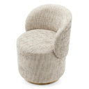 Curved Back Swivel Dining Chair Greer