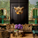 Upholstered Animal Print Sofa Flux